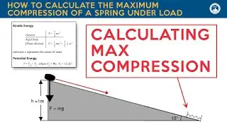 FE Exam Review: How to Calculate the Maximum Compression of a Spring Under Load
