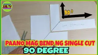 PAANO MAG BEND NG SINGLE CUT 90 DEGREE