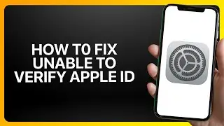 How To Fix Unable to Verify Apple ID In iPhone Settings 2026! Tutorial