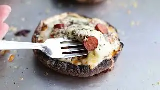 Pizza Stuffed Portobello Mushrooms