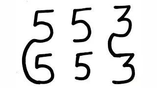 [ Hindi ] how to draw dog from 5553 number step by step - very easy drawing | AP Drawing