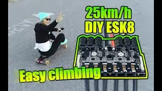 DIY Electric Skateboard with Dual Fsesc6.6 and Motors 6355 | Flipsky