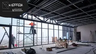 Kieffer Menuiserie | Avant / Apr&egrave;s installation 30m de menuiserie alu pour le Champagne Guy Charbaut