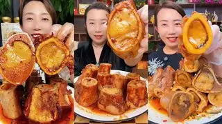 MUKBANG beef bone marrow ASMR  - The best of delicious Lien Huong food #1855