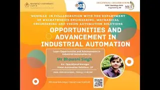 Webinar on Opportunities and Advancement in Industrial Automation