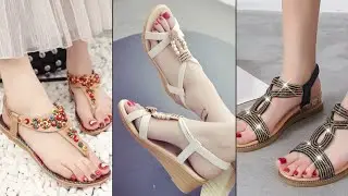 Cute Flat Shoes For Girls||Flat Sandals collection|| #beautiful #flat #shoes #sandal #girls #youtube