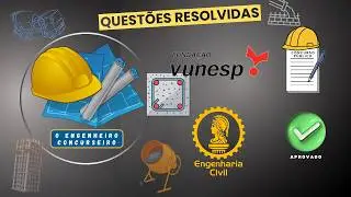 Concreto armado | &Aacute;rea de a&ccedil;o em pilares | VUNESP | Engenharia civil