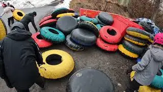 Snow tubing at Shawnee Mountain #snowtubing