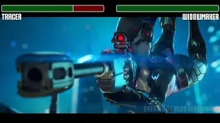 Tracer vs. Widowmaker fight WITH HEALTHBARS | HD | Overwatch
