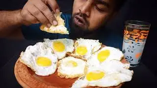 ASMR SUNNY SIDE UP EGGS EATING CHALLENGE | OMELETTE EATING CHALLENGE | EGGS EATING CHALLENGE