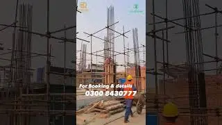 Ground Floor Construction Work started at The SQ Mall | Shops and Apartments on easy instalments