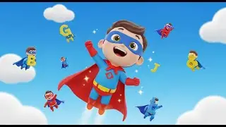 Superhero Alphabet Flight Song for Kids | ABC & Fun Learning Song, Most Popular Nursery Rhyme,