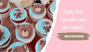 How to make teddy bear cupcakes and teddy bear cupcake toppers. We can Bearly wait baby shower.
