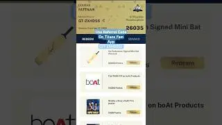 Use Referal Code On Titans Fam App And Win Signed Jersey Signed bat and many 🎁#shortsfeed #trending