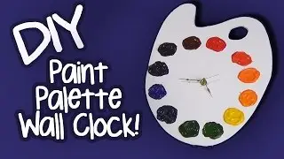DIY Paint Palette Wall Clock