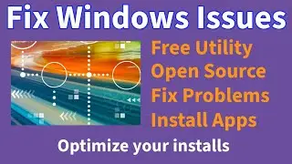 Fix Windows Issues free, install various apps, utilities and more from ChrisTitusTech Github page.