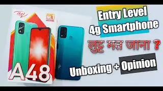 Itel A48 Unboxing Review & Opinion | Entry Level 4g Smartphone | Lutt Mat Jana !