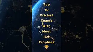 Top 10 Cricket Teams With Most ICC Trophies 🏆 #shorts #trending #icc #cricketshorts
