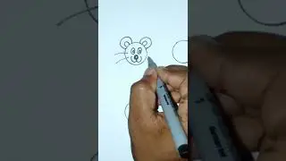 Animals Drawing From Simple Circle | Animals Face Drawing For Kids #drawing #draw #shorts