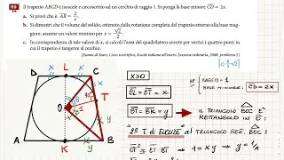 Problema di Massimo e Minimo: con Trapezio, Cerchio, Cilindro e Cono | N 71 pag 1824