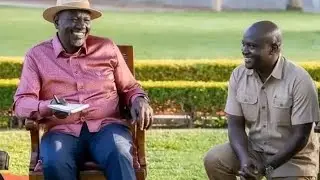Kiminini MP Kakai Bisai kneeled before President Ruto asking for development