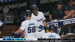 Griffin Conine's 2nd career homer is a 2-run shot