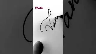 V letter style name signature ✍️#shorts #youtube #youtubeshorts