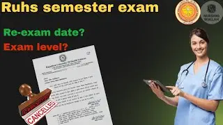 RUHS Bsc nursing semester exam cancel- 2025 ll Kab honge paper ?