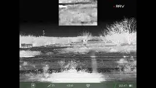6 ARC  with CGS SUPPRESSOR topped with RIX S6 THERMAL DROPPING HOGS AT 400 YARDS.......