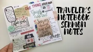 Traveler's Notebook Sermon Notes | Creative Faith Co.