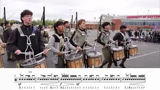 Chino Hills HS Snare Feature Transcription