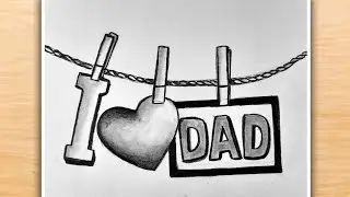 Father's Day Drawing | Father's Day Drawing Easy | Father's Day Special Drawing Easy Step by Step