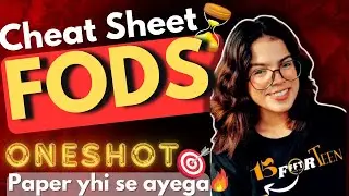 FOD cheat sheet 1+2+3+4