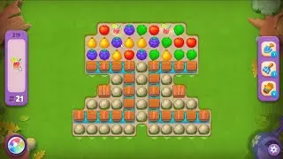 Gardenscapes level 219 - 21 Moves - No Boosters #Bubunka
