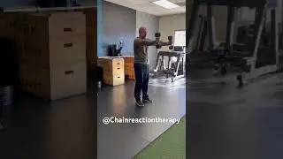 Candlestick dual dumbbell hold @ shoulder height