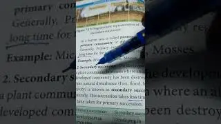 Ecosystem ,Types of succession 