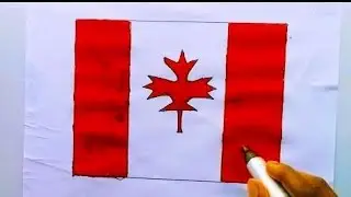 How to draw a flag of Canada.
