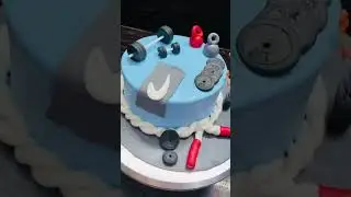 Gym cake tutorial #shorts #trending #cakes #youtubeshorts
