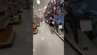 WHEELIES IN TARGET | I Wheelied a Small Target Bike (Funny) #bikelife #wheelie #funnyshorts