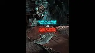 Blade Of Chaos Vs Blade Of Olympus | Battle #shorts #godofwar #godofwarragnarok