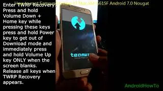 How to root Samsung Galaxy J7 Max SM-G615F Android 7.0 Nougat