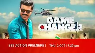 ZEE ACTION PREMIER GAME CHANGER THU, 2 OCT 7:30 pm Z ACTION PROMO
