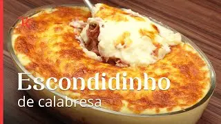 Aprenda como fazer esse escondidinho de calabresa, super simples e r&aacute;pido de preparar.