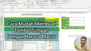 CARA MEMBUAT TOMBOL SIMPAN/MENAMBAH DATA DENGAN RECORD MACRO