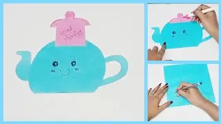 DIY Teapot Paper Craft: Easy Paper Art Tutorial for Beginners