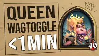 Queen Wagtoggle Under 1 Minute | Hearthstone Battlegrounds