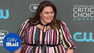 Chrissy Metz on the red carpet for the Critics' Choice Awards - Daily Mail