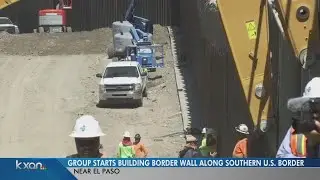 Group vowing to build border wall puts up New Mexico segment