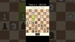 Daily Chess Puzzle &bull; Mate in 1 &bull; 28/1/26 #chess #puzzle #shunsquare