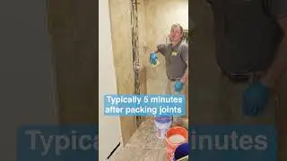 When to wipe off Spectralock1 grout
